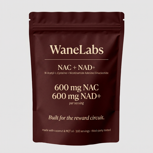 WaneLabs NAC + NAD+ | 600 mg Softgels for Focus & Self-Control