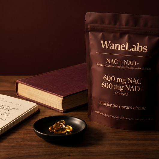 WaneLabs NAC + NAD+ | 600 mg Softgels for Focus & Self-Control
