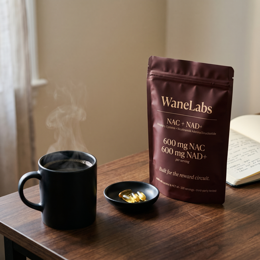WaneLabs NAC + NAD+ | 600 mg Softgels for Focus & Self-Control