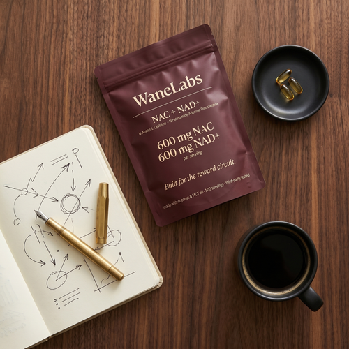 WaneLabs NAC + NAD+ | 600 mg Softgels for Focus & Self-Control